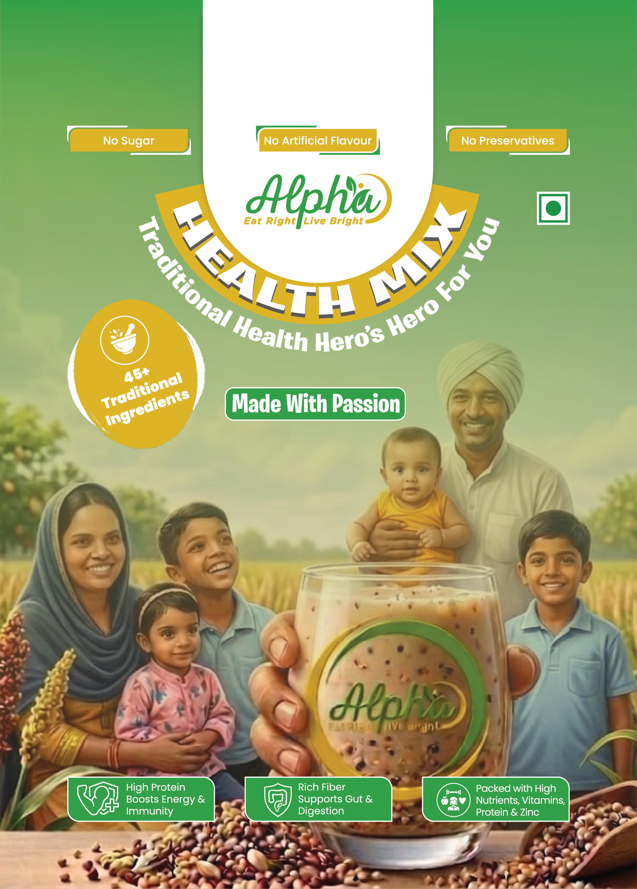 Alpha Health Mix - front of pack